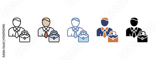 Profession icon with multiple style