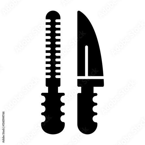 Sharpening Solid Style Icon 