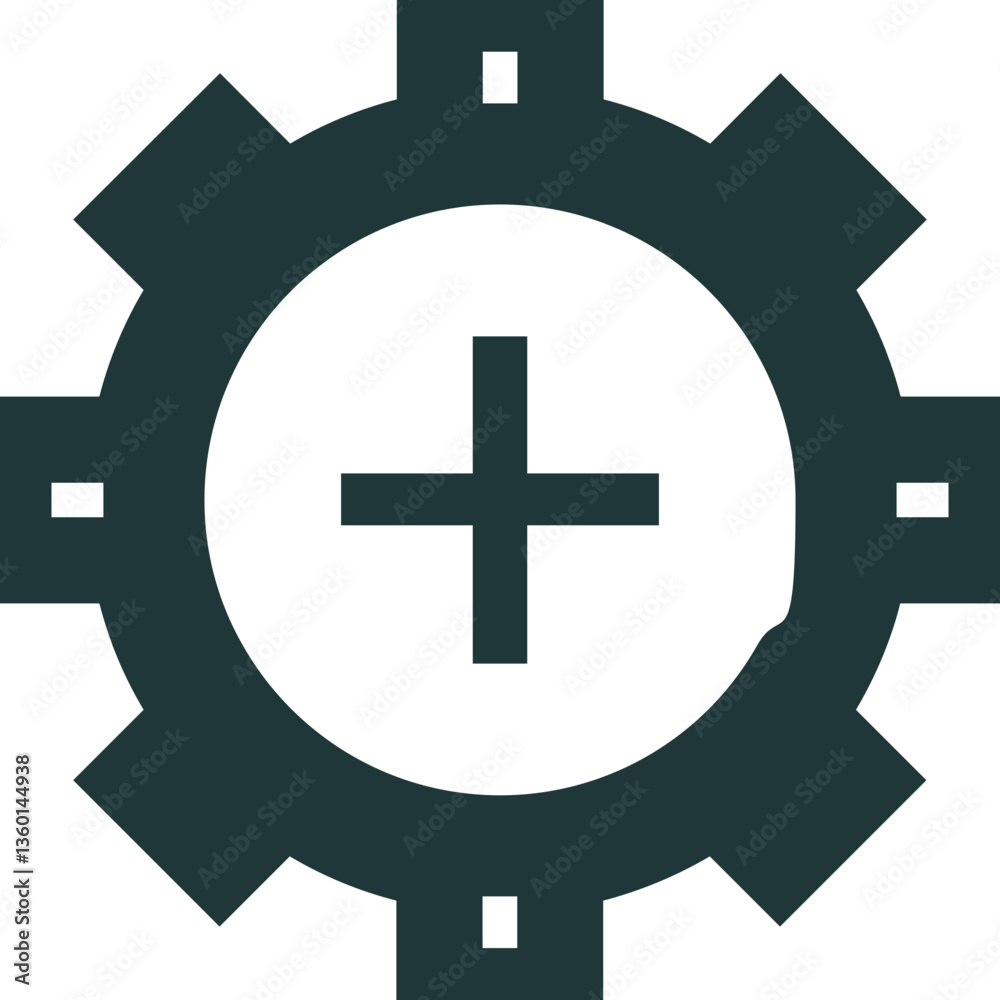 Obraz premium Settings, gear, optimization icon