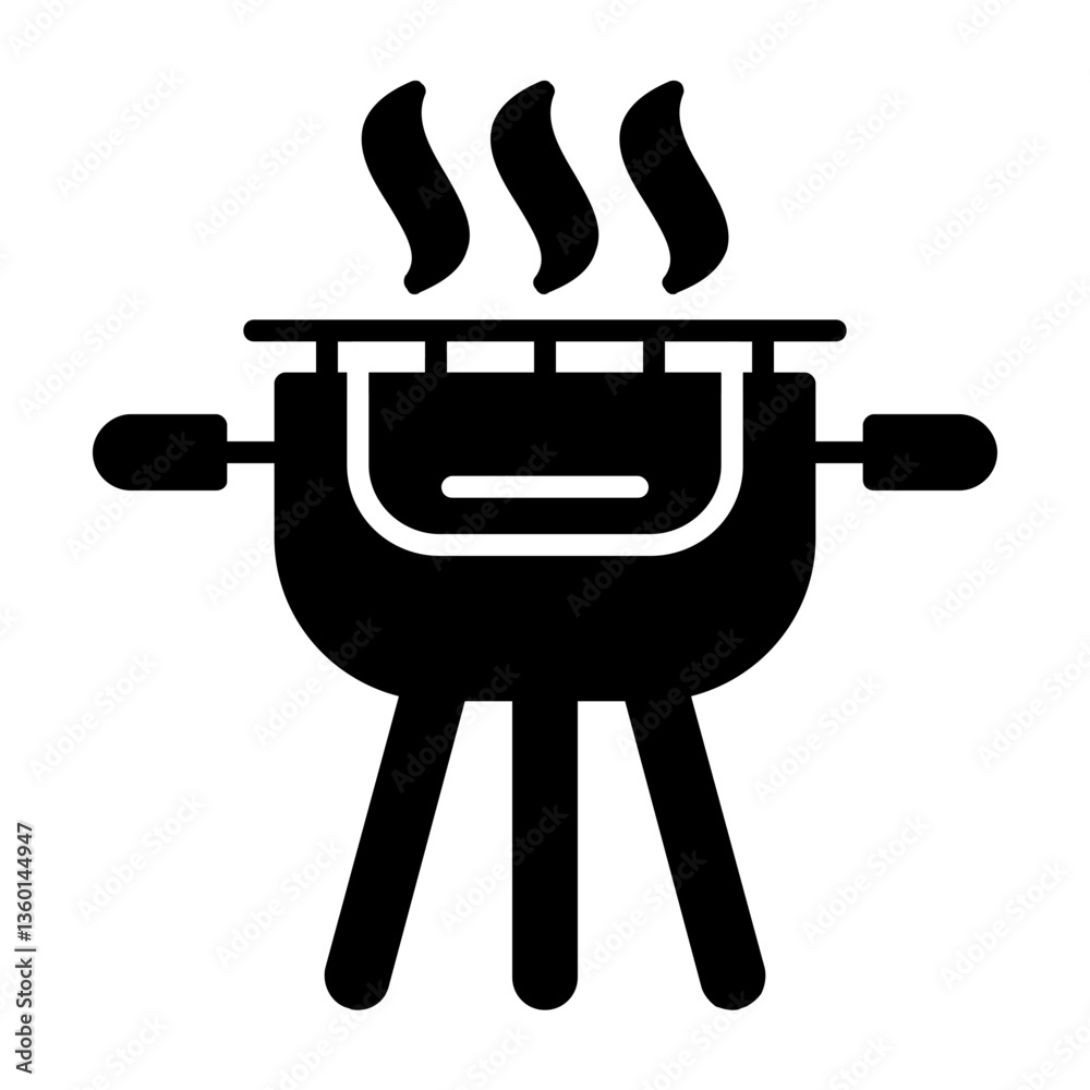 Grill Solid Style Icon Grill Solid Style Icon