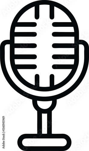 microphone icon vector illustration