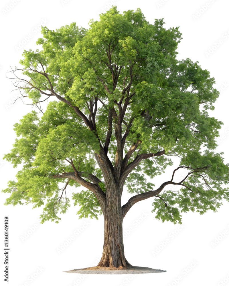 A large shady tree isolated on a transparent background A large shady tree isolated on a transparent background