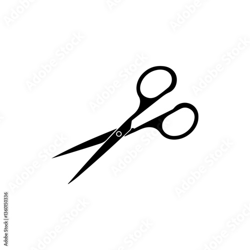 Scissors silhouette icon vector design.