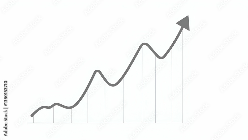Candle Stick Graph Chart for Stock Market Investment: Bullish Trend Points in Simple Flat Vector Illustration on White Background for Smart Business Trading Insights Candle Stick Graph Chart for Stock Market Investment: Bullish Trend Points in Simple Flat Vector Illustration on White Background for Smart Business Trading Insights