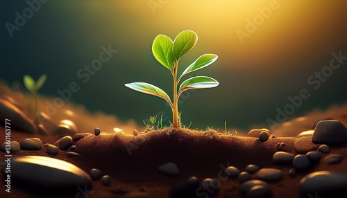 plant growing in the ground