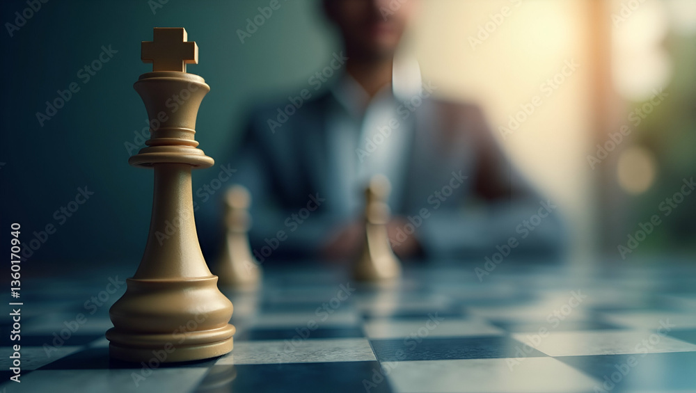 Chess Queen Piece on Board: A Symbol of Strategic Leadership and Business Aspirations in Corporate Planning Chess Queen Piece on Board: A Symbol of Strategic Leadership and Business Aspirations in Corporate Planning