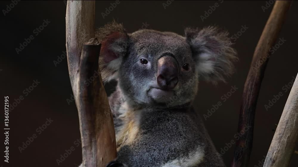 Koala looking around