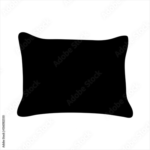 A soft cotton pillow, isolated, offers comfortable bedding 