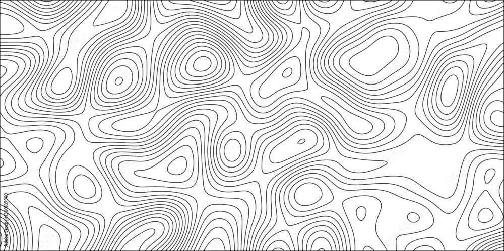 Abstract Map in Contour Line Light topographic design. Concept of a geography scheme and the terrain path. Ocean topographic line map with curvy wave. Topographic map lines, contour background Abstract Map in Contour Line Light topographic design. Concept of a geography scheme and the terrain path. Ocean topographic line map with curvy wave. Topographic map lines, contour background