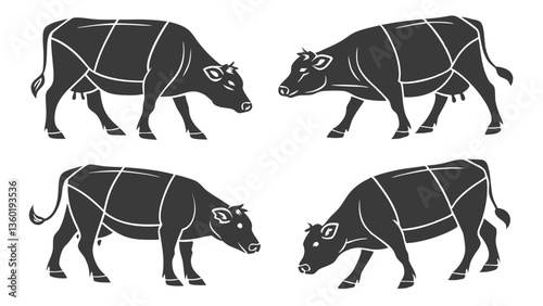 Set of Cow