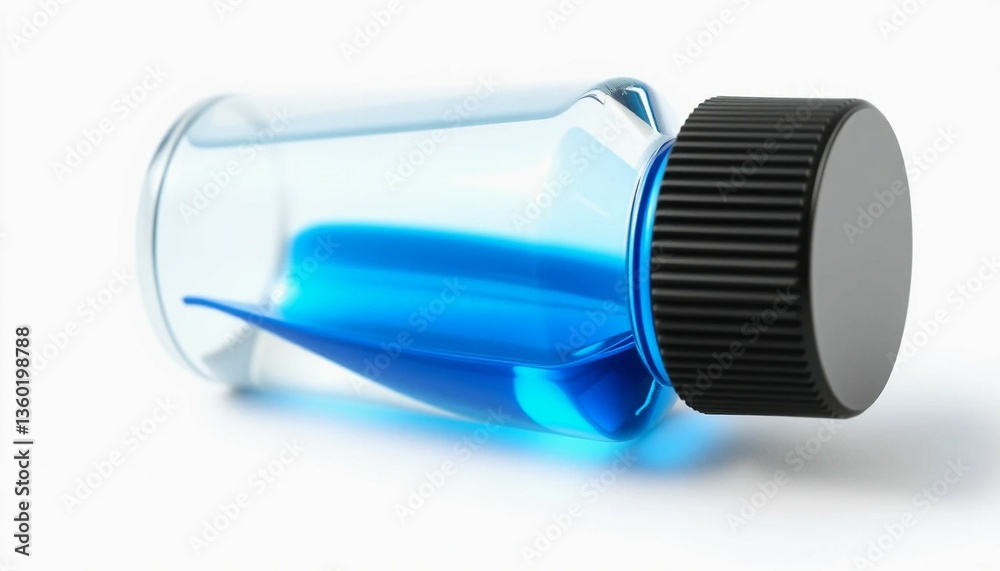 Isolated blue plastic water container with drops Isolated blue plastic water container with drops