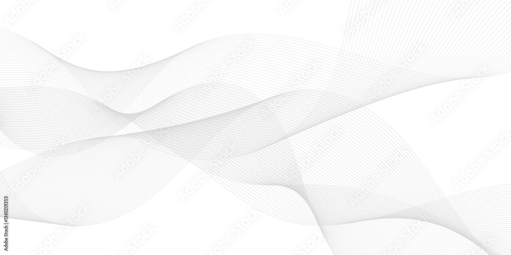 Elegant White Abstract Wavy Lines Vector Background Design with Smooth Gradients
Elegant White Abstract Wavy Lines Vector Background Design with Smooth Gradients