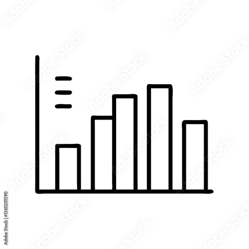 Bar chart icon representing data