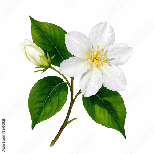 jasmine flower vector