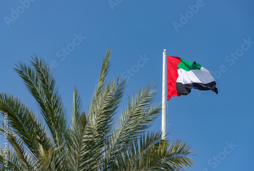 Obraz na płótnie United Arab Emirates Flag w salonie