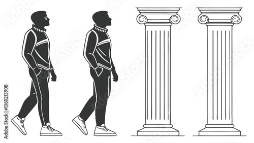 Set of man