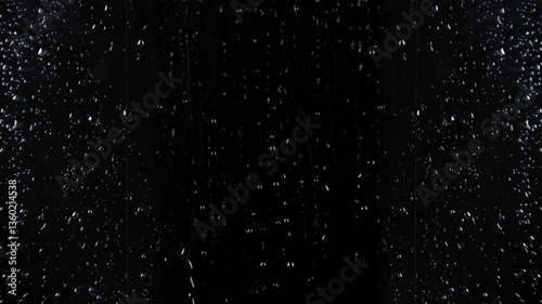 rain drops on black background