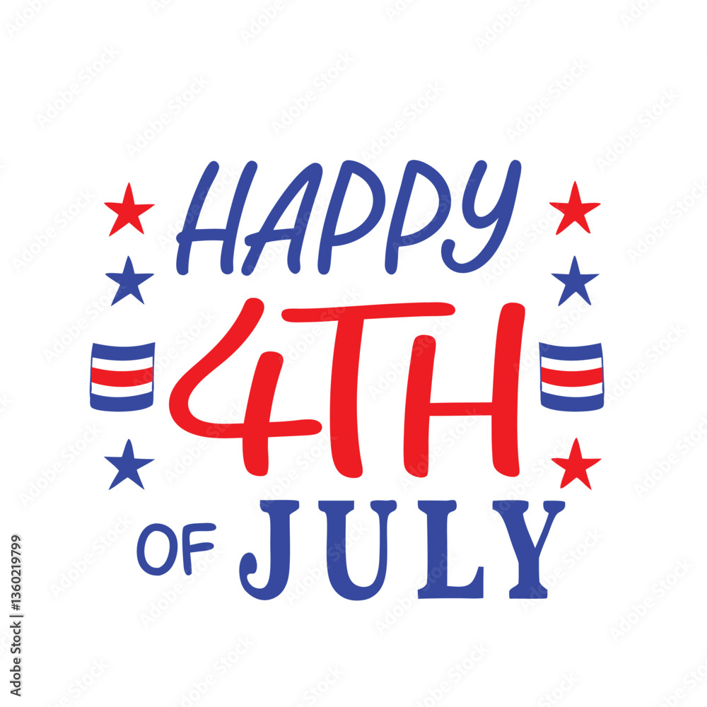 4th of July Typography Vector Illustration and Calligraphy | Independence Day T-Shirt Design 4th of July Typography Vector Illustration and Calligraphy | Independence Day T-Shirt Design