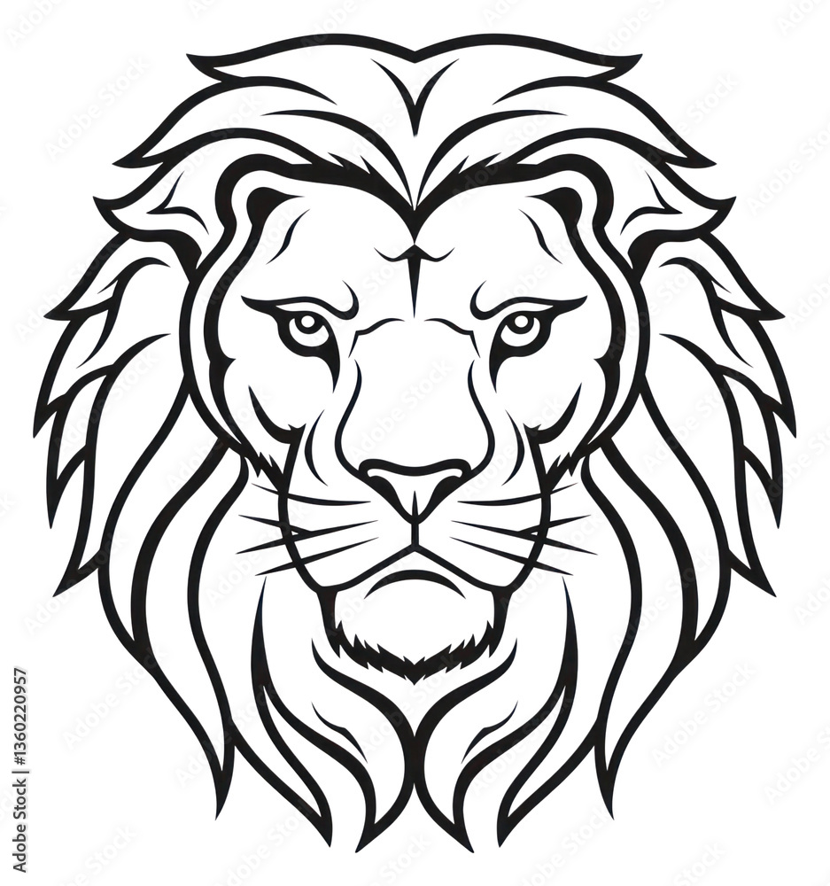 Fototapeta premium PNG Lion sketch drawing mammal.