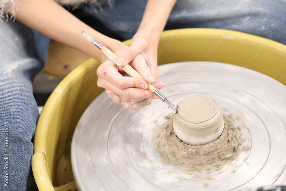Fototapeta premium hands of a potter