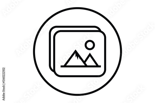Free Download Images icon flat editable icon mark set. Photo gallery vector icon set.  photo album symbol. Image gallery. Picture symbol .Photo signs.  - GFXLoad
