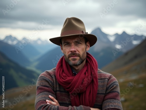 knitting Men Knitting with your own hands. Knitted products close-up in the natural environment of man. The master knits on knitting needles and hooks from yarn. handmade, handwork, hobby, diy.