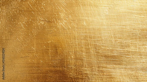 Full-frame champagne gold matte metal surface with fine brushed grain, elegant texture for jewelry and packaging visuals
