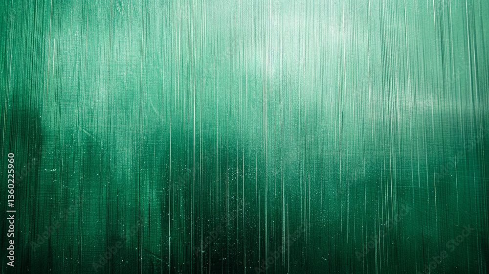 Brushed aluminum surface in deep emerald tone, macro gradient for luxurious backgrounds and high-end packaging visuals Brushed aluminum surface in deep emerald tone, macro gradient for luxurious backgrounds and high-end packaging visuals
