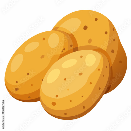 vector illustration of a potato