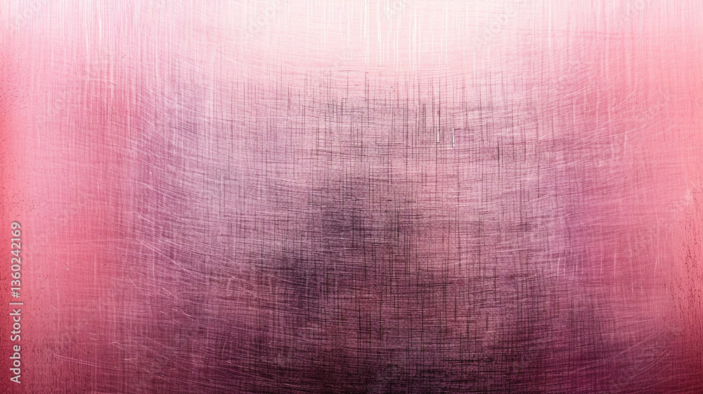 Fototapeta premium Brushed metal texture with slate-pink gradient, ideal for pastel metallic surfaces and modern feminine branding