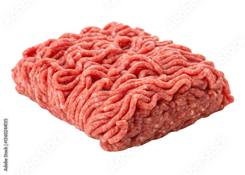 Ground Beef isolated on a transparent background.