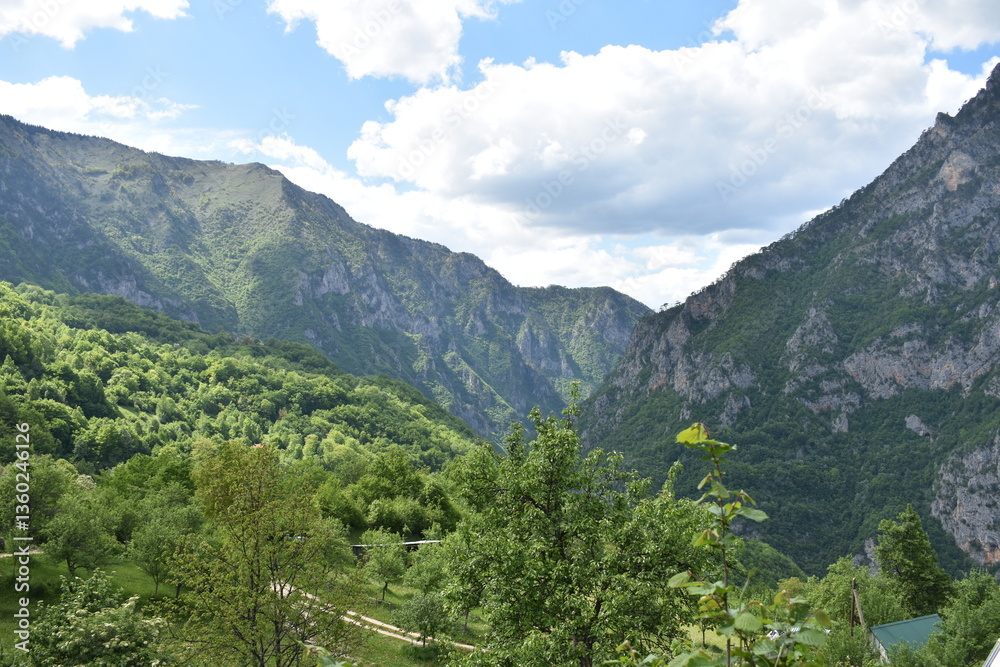 mountain landscape with clouds mountain landscape with clouds