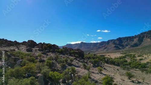 Sierra azul, vista del desierto de Chihuahua en Casas grandes, Galeana y municipios de la región