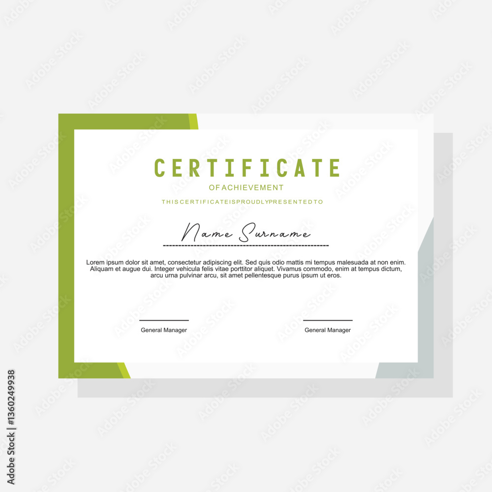modern award certificate template modern award certificate template