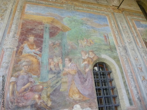 Fresque murale ancienne italienne de Naples