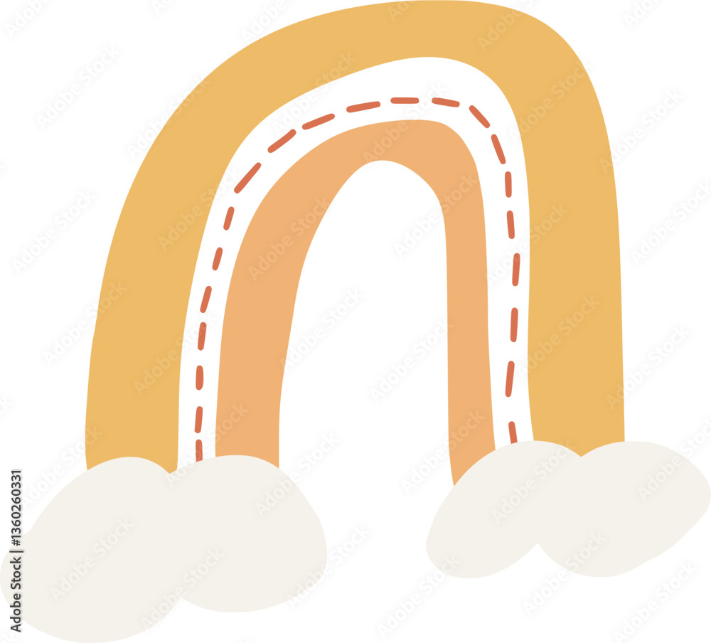 Decorative Rainbow Illustration Decorative Rainbow Illustration