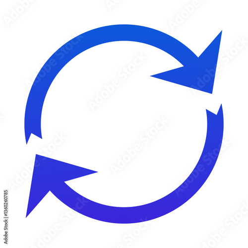 Ecology set icon. Circular arrows with reuse label illustrate repeat usage, sustainable product cycle, environmental protection, zero waste principle.