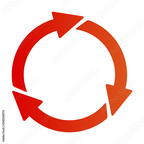 Ecology set icon. Circular arrows with reuse label illustrate repeat usage, sustainable product cycle, environmental protection, zero waste principle.