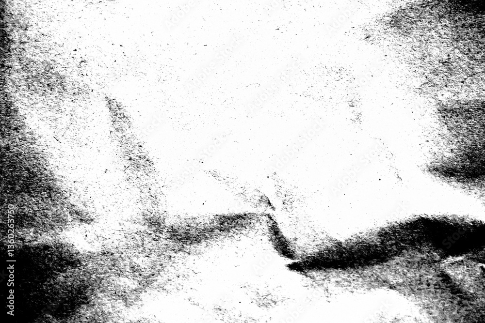 Obraz premium Abstract grunge black and white distressed texture overlay effect design element, noise background