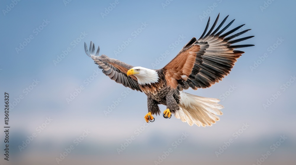 Obraz premium Majestic Eagle in Flight (2)