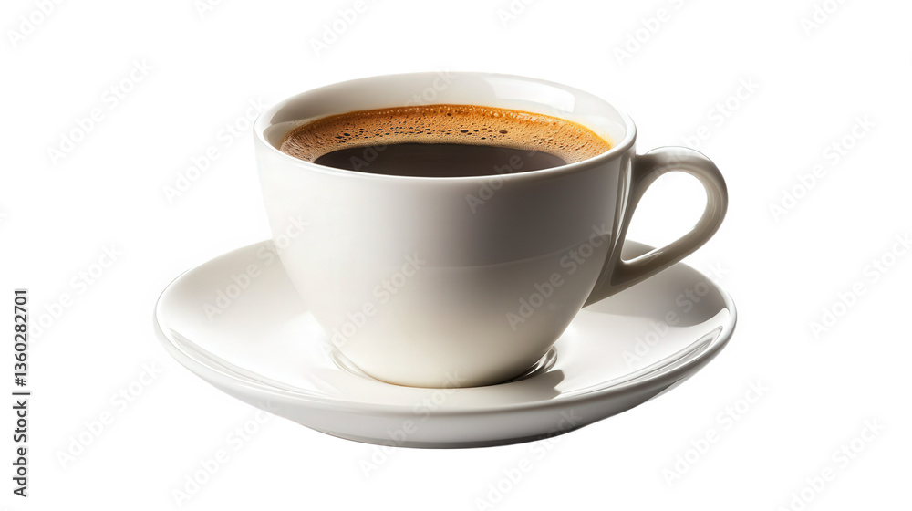 Aromatic Espresso in White Cup Aromatic Espresso in White Cup