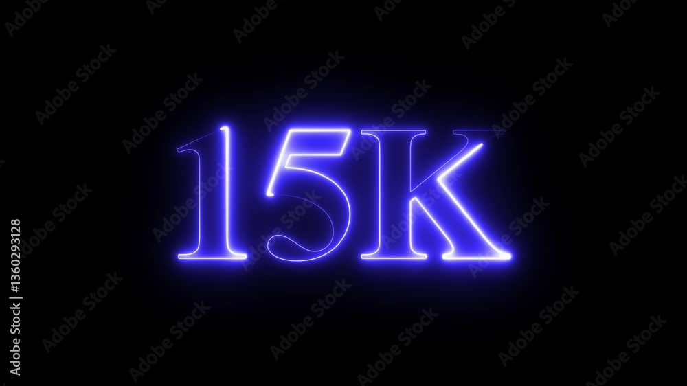 15k text font with neon effect,15k followers, Thank You, social media post. Thank you followers congratulation card. Achievement in 15K followers Congratulating networking thanks. 15k text font with neon effect,15k followers, Thank You, social media post. Thank you followers congratulation card. Achievement in 15K followers Congratulating networking thanks.