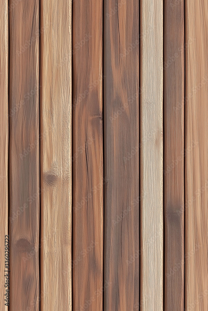 Fototapeta premium wooden cladding seamless texture tile, brown wood facade vertical horizontal slats, architecture wall planks ground for surface mapping game design 2d flat