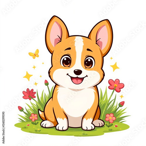 a cute cordi dog photo