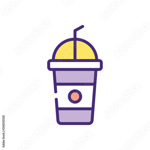Cold Drink icon vector