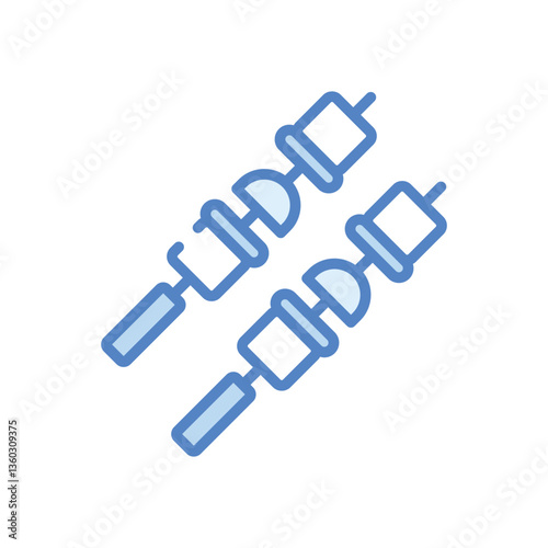 Skewer  icon vector