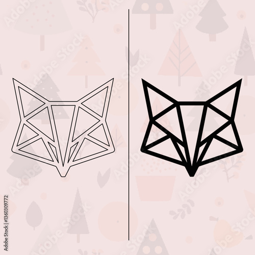 Origami Fox SVG | Intricate Laser Cut Geometric Paper Art Design