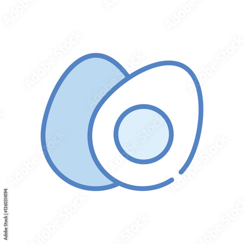 Boiled Egg icon vector