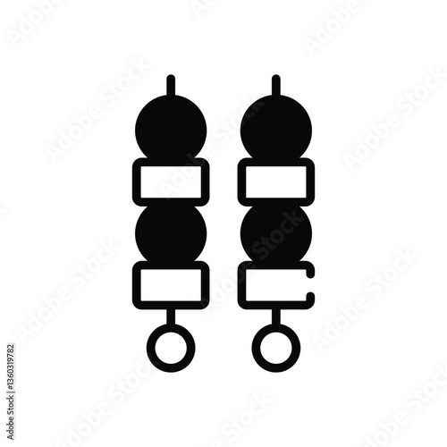 Brochette  icon vector