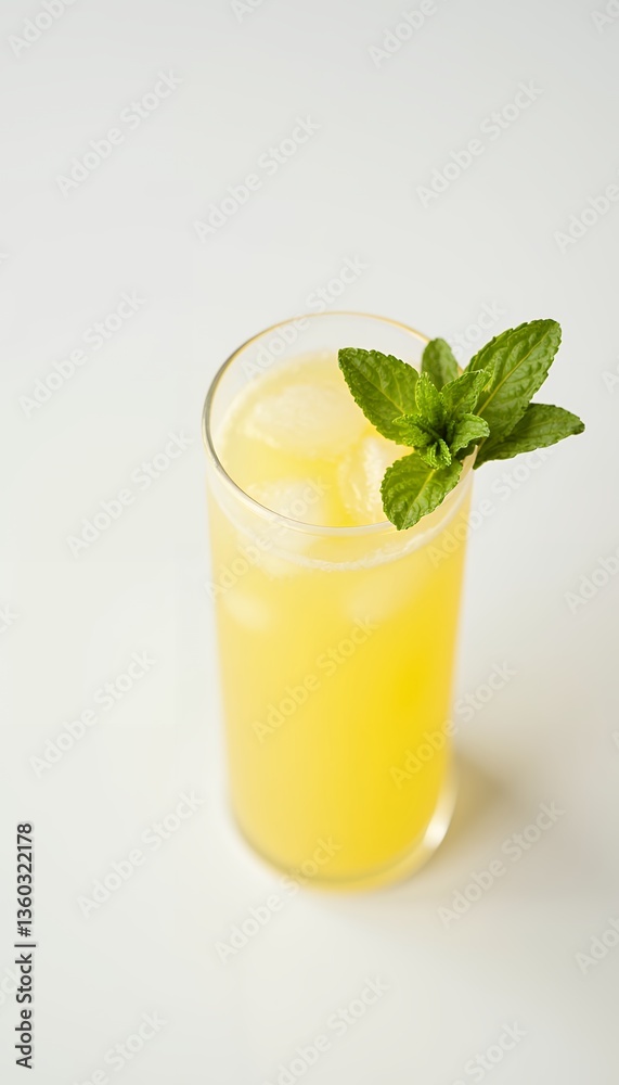 glass of fresh lemonade glass of fresh lemonade